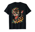 Panther American Traditional Old T-Shirt - Trendy Graphic for Adults - T-Shirt, Sweatshirt, Hoodie