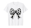 Coquette Soccer Bow Aesthetic Soccer T-Shirt - Custom Art Print for Adults - T-Shirt, Sweatshirt, Hoodie