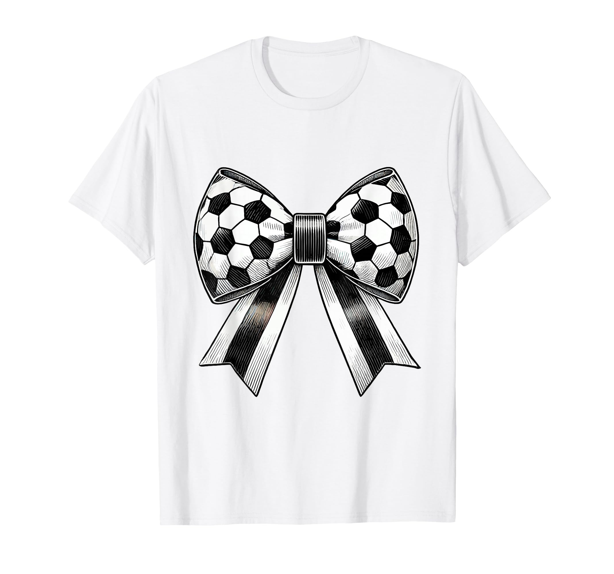 Coquette Soccer Bow Aesthetic T-Shirt - Fun Novelty Design Men Women - T-Shirt, Sweatshirt, Hoodie