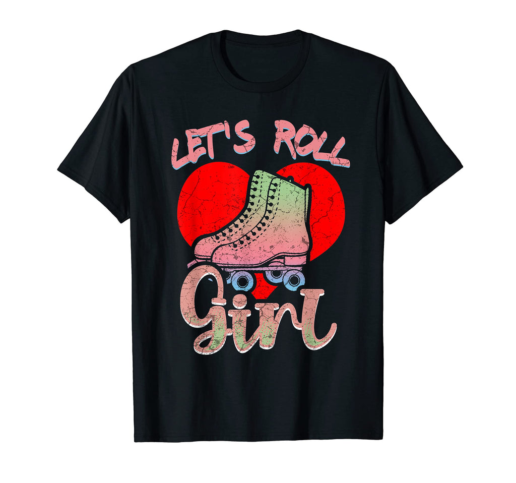 Lets Roll Who Loves Roller Skating T-Shirt - Graphic Print for Adults - T-Shirt, Sweatshirt, Hoodie