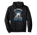 Favorite Ice Hockey Goalie Pop Pop Hoodie - Streetwear Style for Adults - T-Shirt, Sweatshirt, Hoodie