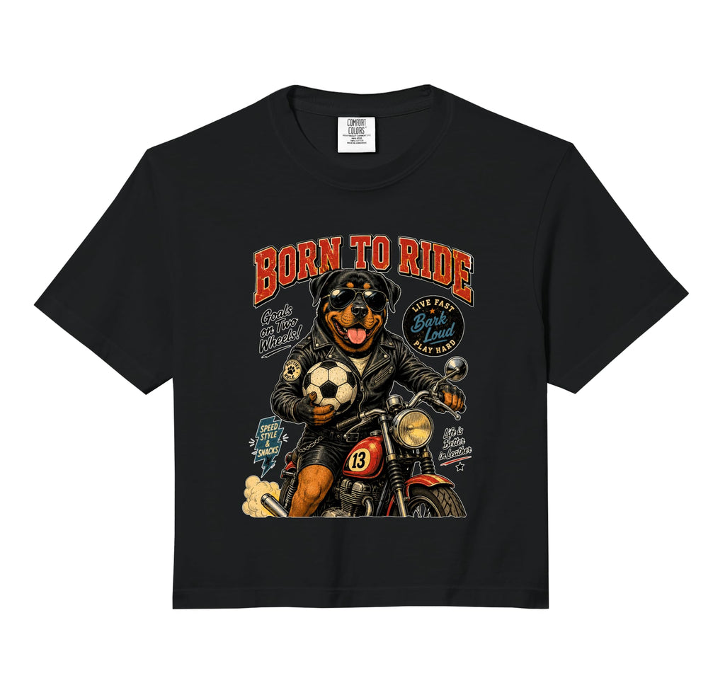 Rottweiler Ride Motorbike Love Sweatshirt - Custom Art Print Men Women - T-Shirt, Sweatshirt, Hoodie