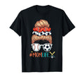 Soccer And Baseball Mom Life Messy Bun T-Shirt - Novelty Apparel Unisex - T-Shirt, Sweatshirt, Hoodie