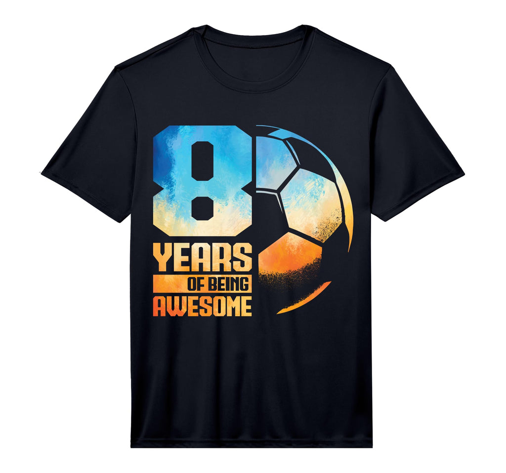 8Th Birthday Soccer Player T-Shirt - Casual Everyday Wear Men Women - T-Shirt, Sweatshirt, Hoodie