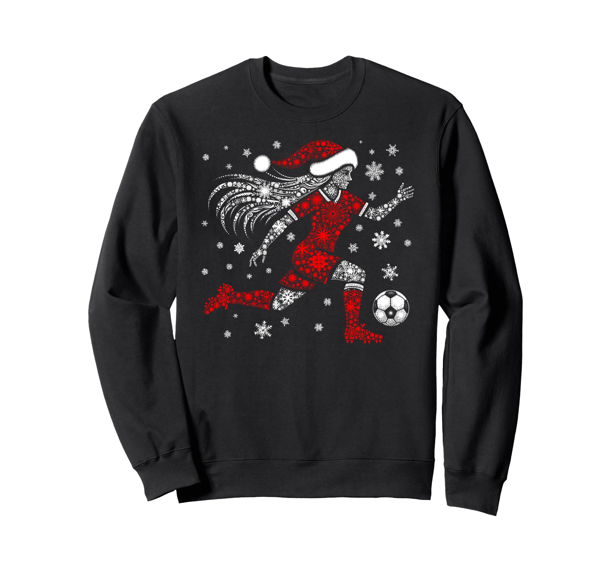 Santa Holiday Snowflakes Sweatshirt - Casual Everyday Wear Men Women - T-Shirt, Sweatshirt, Hoodie