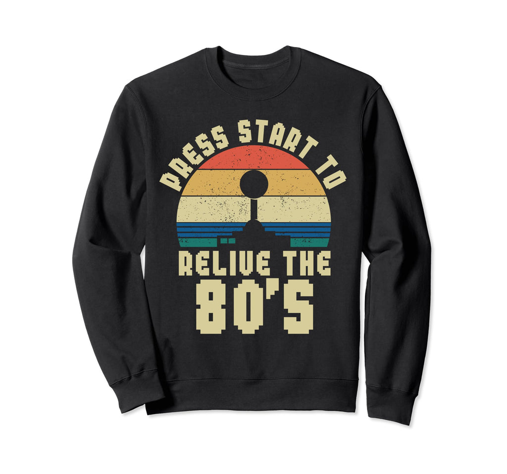80S Arcade Nostalgia Pixel Art Video Sweatshirt - Minimalist Print Unisex - T-Shirt, Sweatshirt, Hoodie