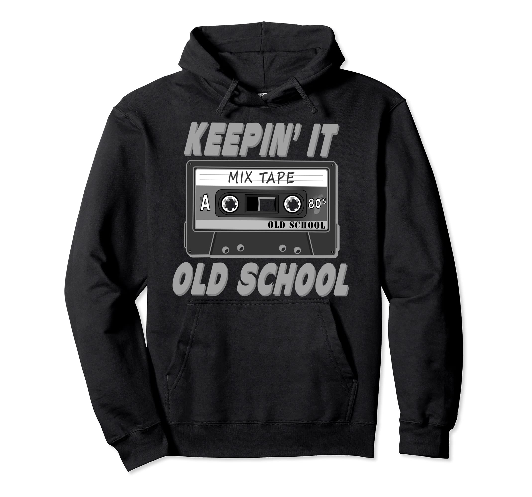 Old School Hip Hop 80S 90S Mixtape Hoodie - Minimalist Print for Adults - T-Shirt, Sweatshirt, Hoodie