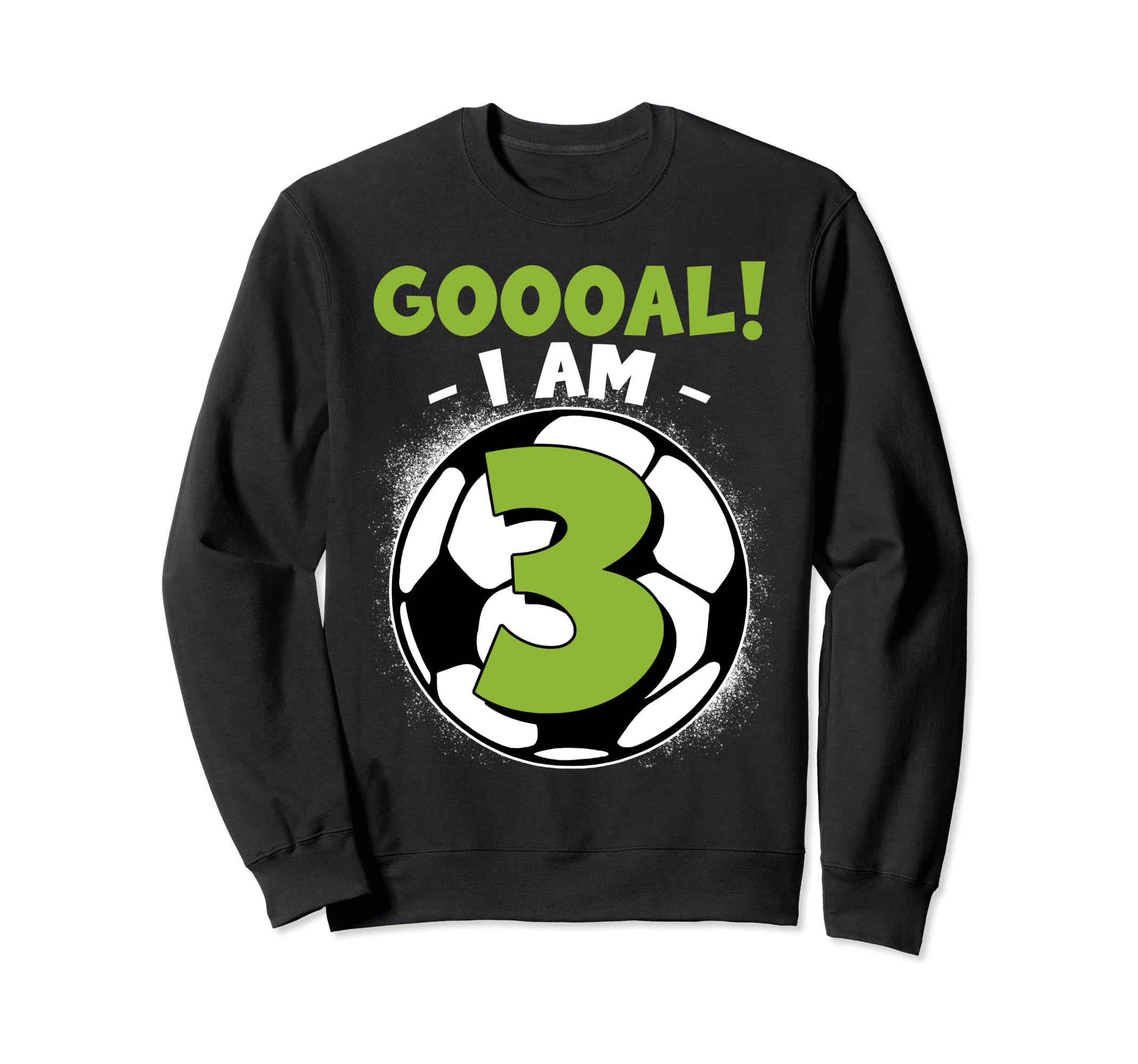 3 Year Old Birthday Soccer Themed Sweatshirt - Minimalist Print Men Women - T-Shirt, Sweatshirt, Hoodie