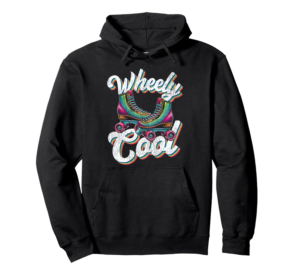 Roller Skating Skate 1970S Wheely Hoodie - Aesthetic Graphic Unisex - T-Shirt, Sweatshirt, Hoodie