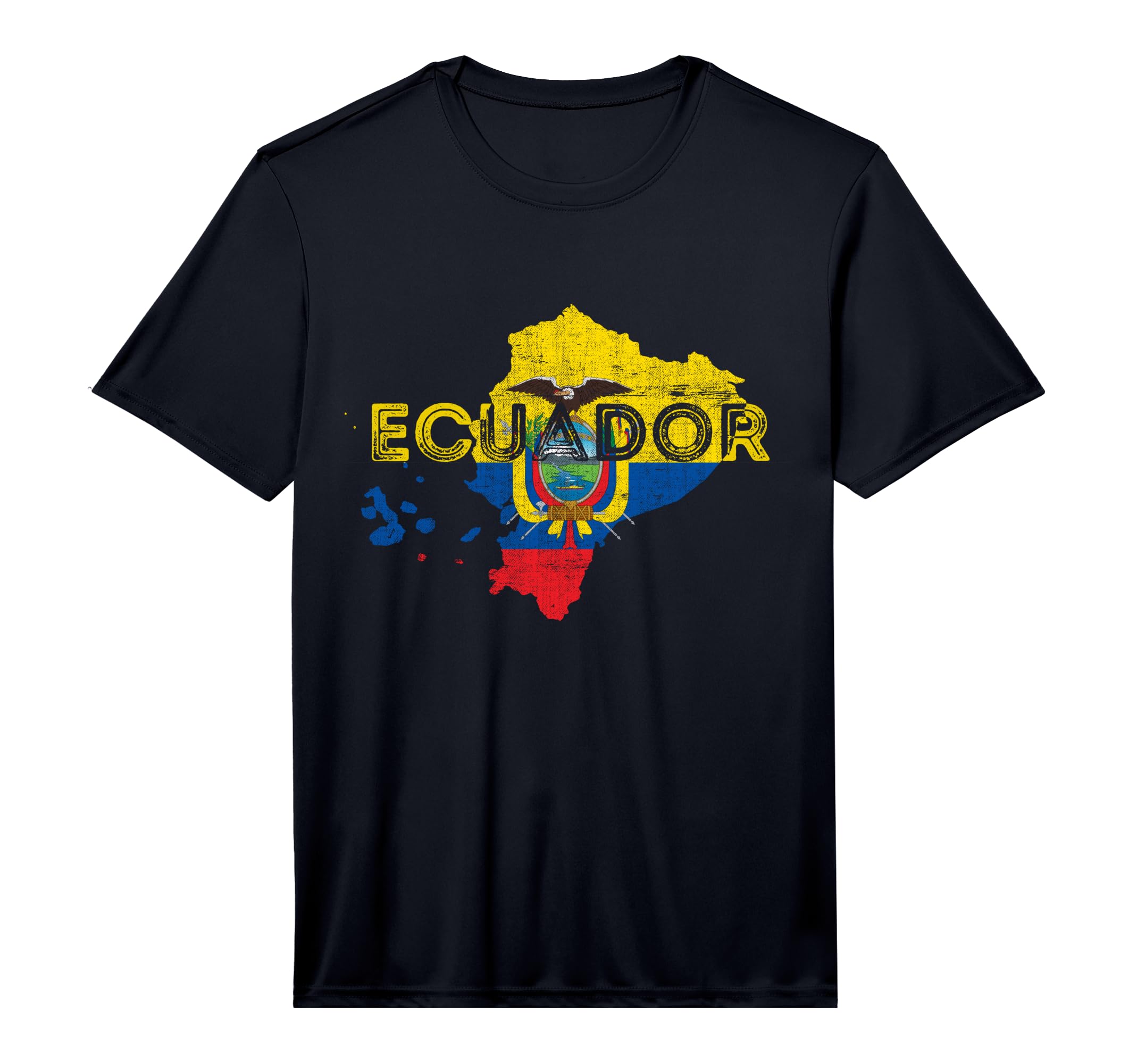 Ecuadorian Map And Flag Souvenir T-Shirt - Unique Graphic for Adults - T-Shirt, Sweatshirt, Hoodie