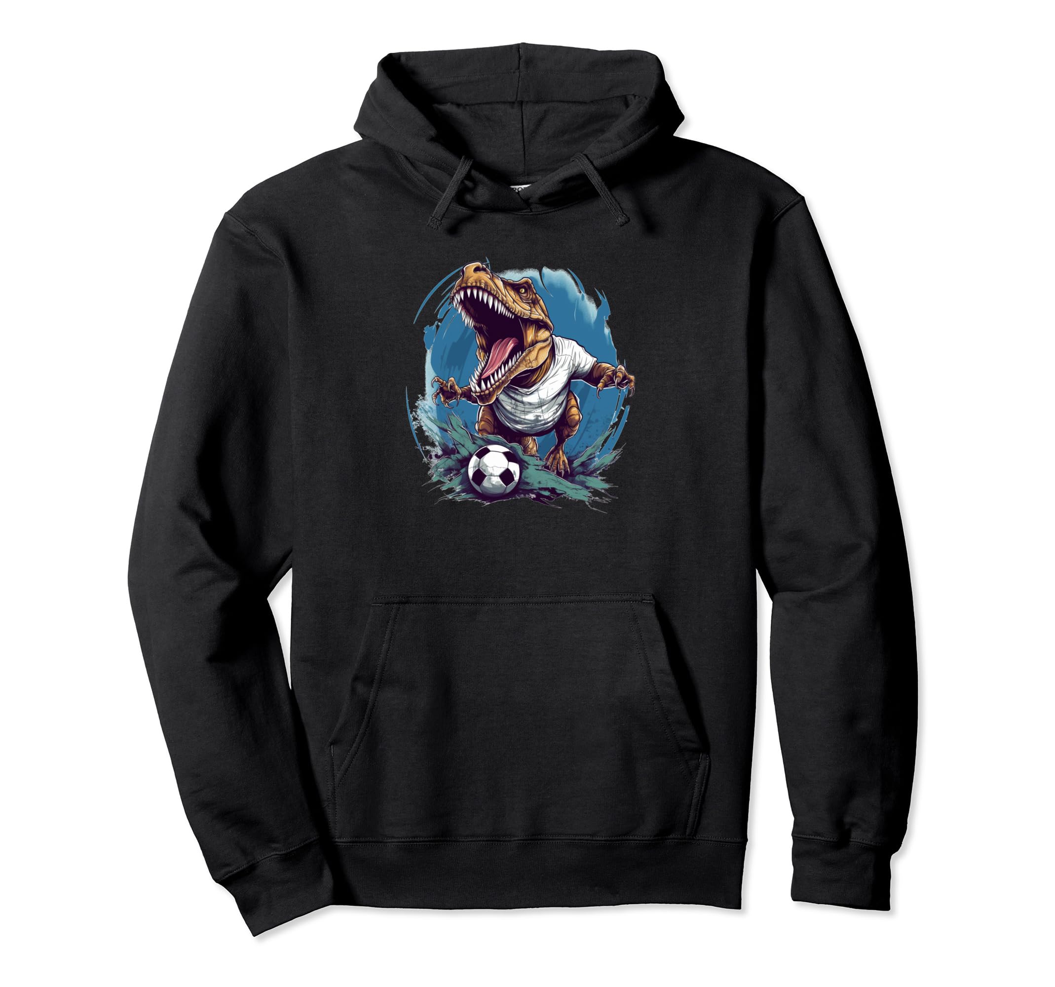 Looking Dinosaur Soccer Ball And Hoodie - Trendy Graphic Unisex - T-Shirt, Sweatshirt, Hoodie