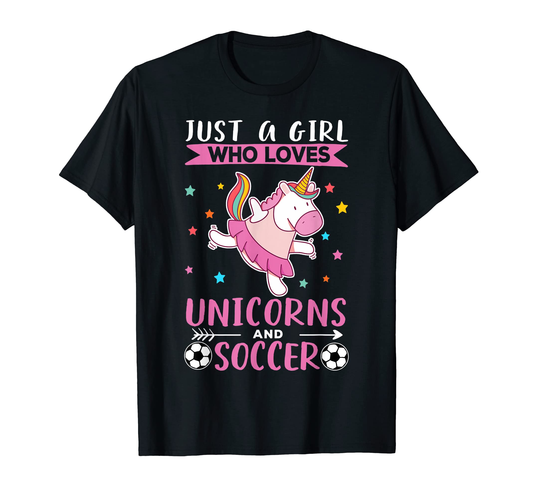 Just Who Loves Unicorns And Soccer T-Shirt - Unique Graphic for Adults - T-Shirt, Sweatshirt, Hoodie