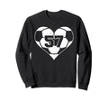 Soccer Heart Number 57 Jersey Sweatshirt - Casual Everyday Wear Unisex - T-Shirt, Sweatshirt, Hoodie