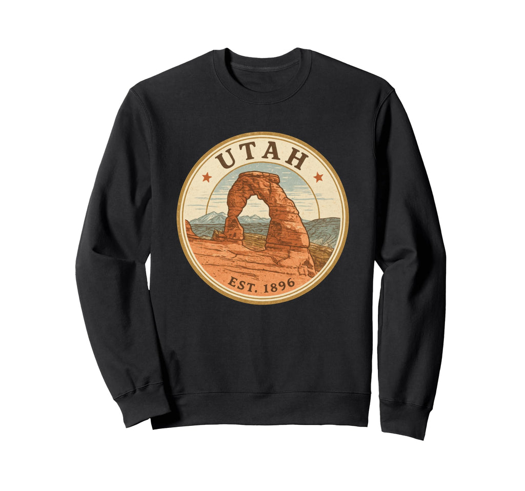 Utah Est 1896 National Park Sweatshirt - Aesthetic Graphic for Adults - T-Shirt, Sweatshirt, Hoodie