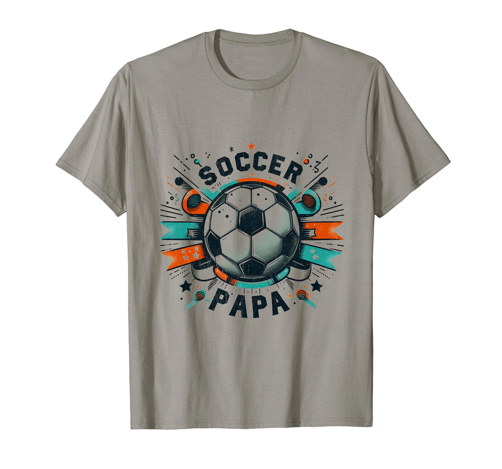 Soccer Papa Family Matching Dad Fathers T-Shirt - Trendy Graphic Men Women - T-Shirt, Sweatshirt, Hoodie