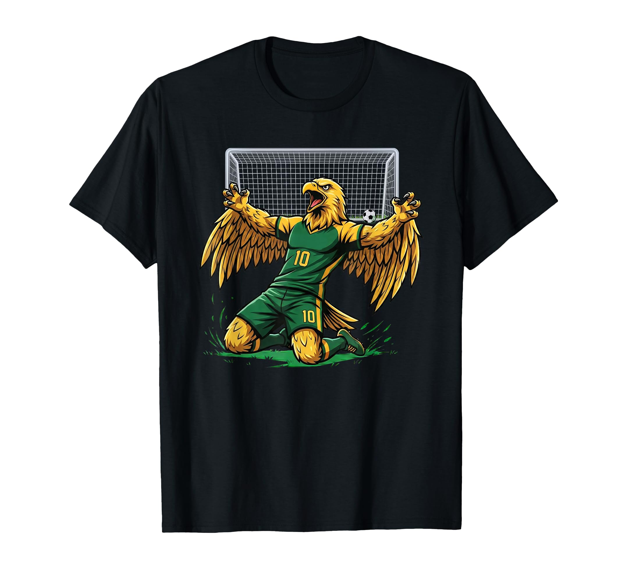 Eagle Soccer Player Score Goal T-Shirt - Novelty Apparel Men Women - T-Shirt, Sweatshirt, Hoodie