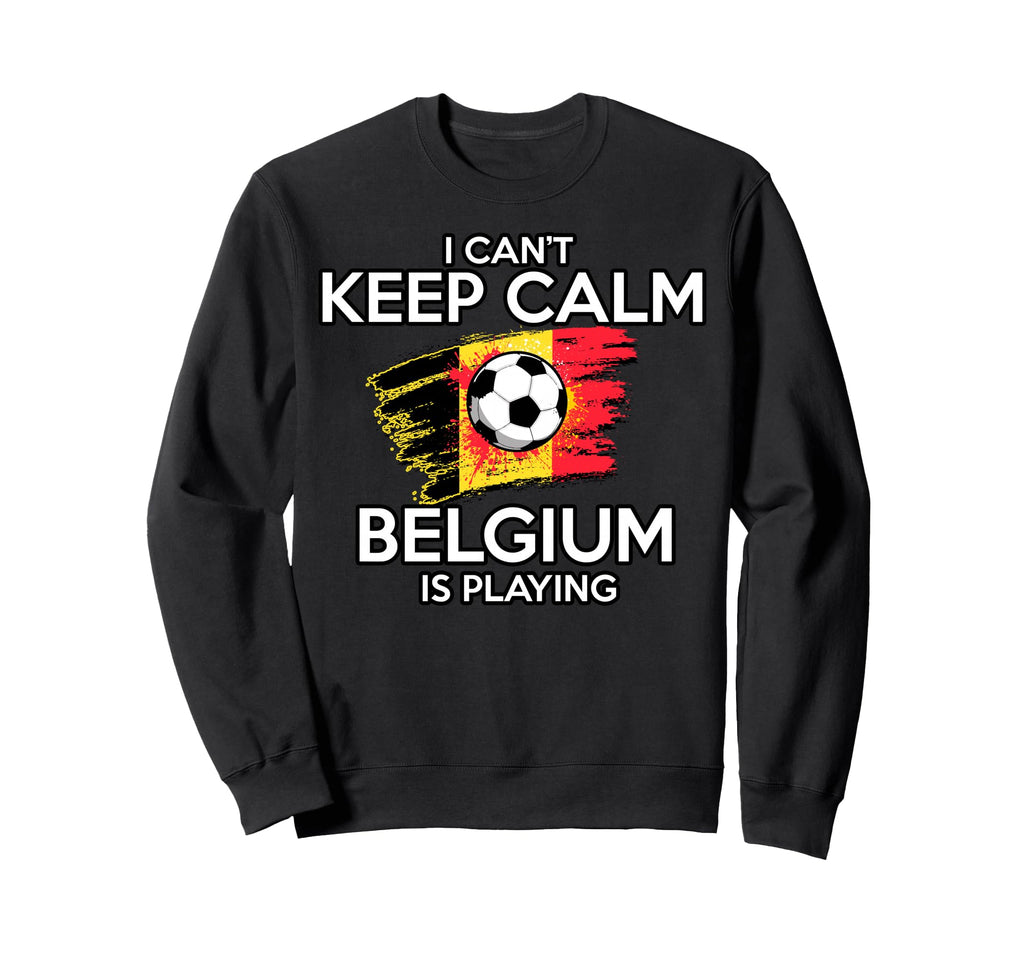 Belgium Football Fan Soccer Game Player Sweatshirt - Unique Graphic Unisex - T-Shirt, Sweatshirt, Hoodie