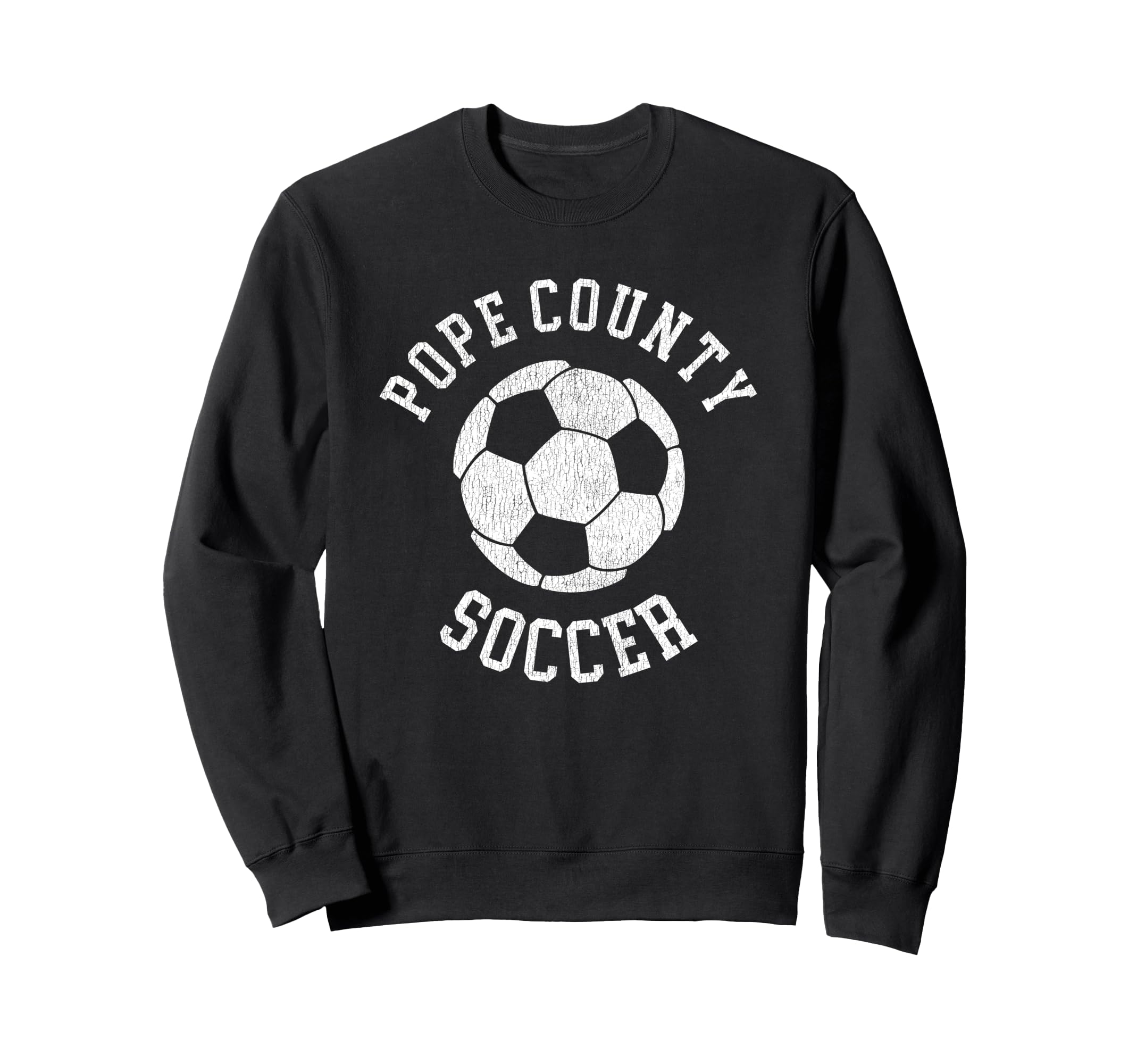 Pope County Soccer Distressed 90S Sweatshirt - Custom Art Print for Adults - T-Shirt, Sweatshirt, Hoodie