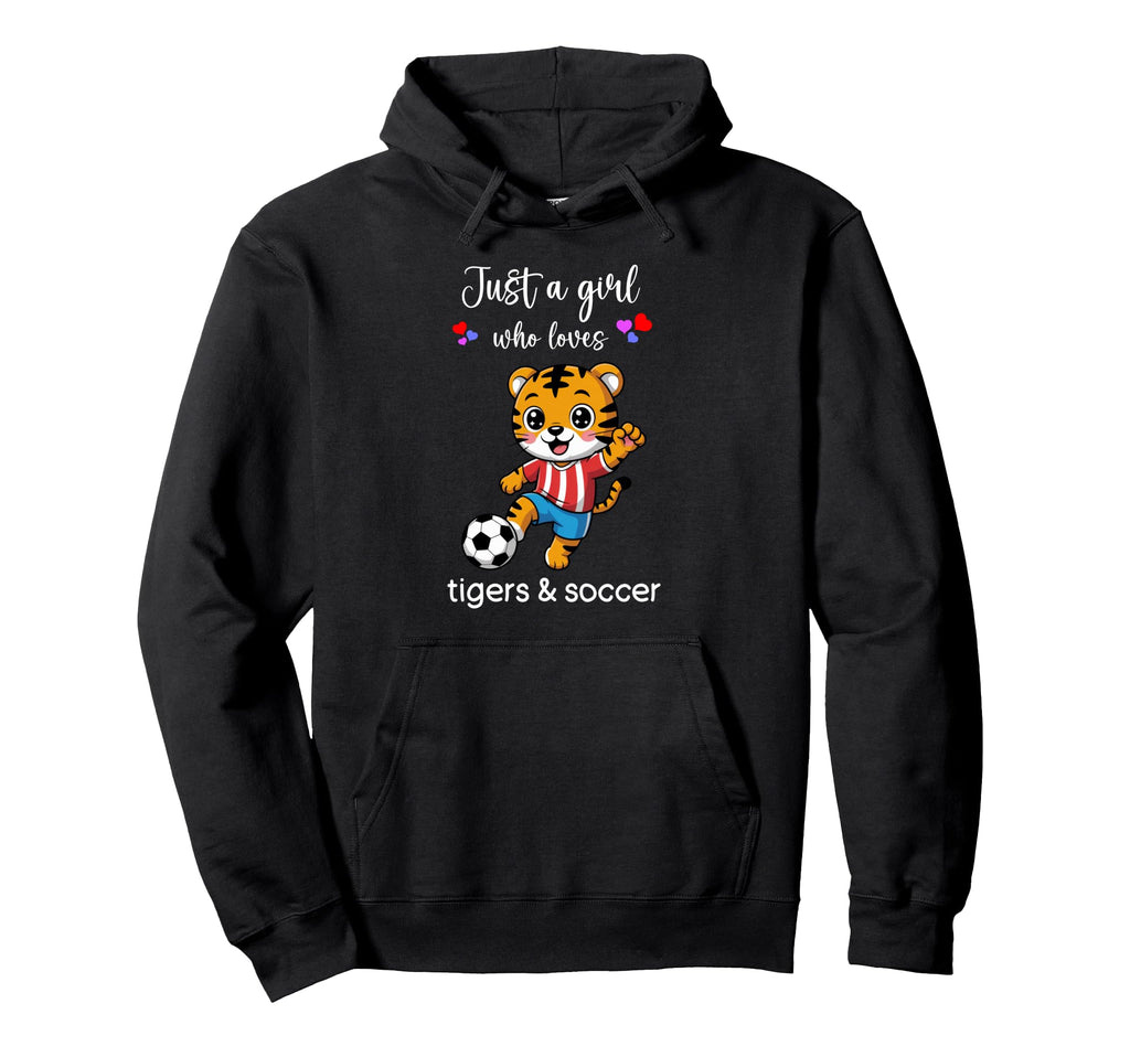 Tiger Soccer Tiger Soccer Hoodie - Custom Art Print for Adults - T-Shirt, Sweatshirt, Hoodie
