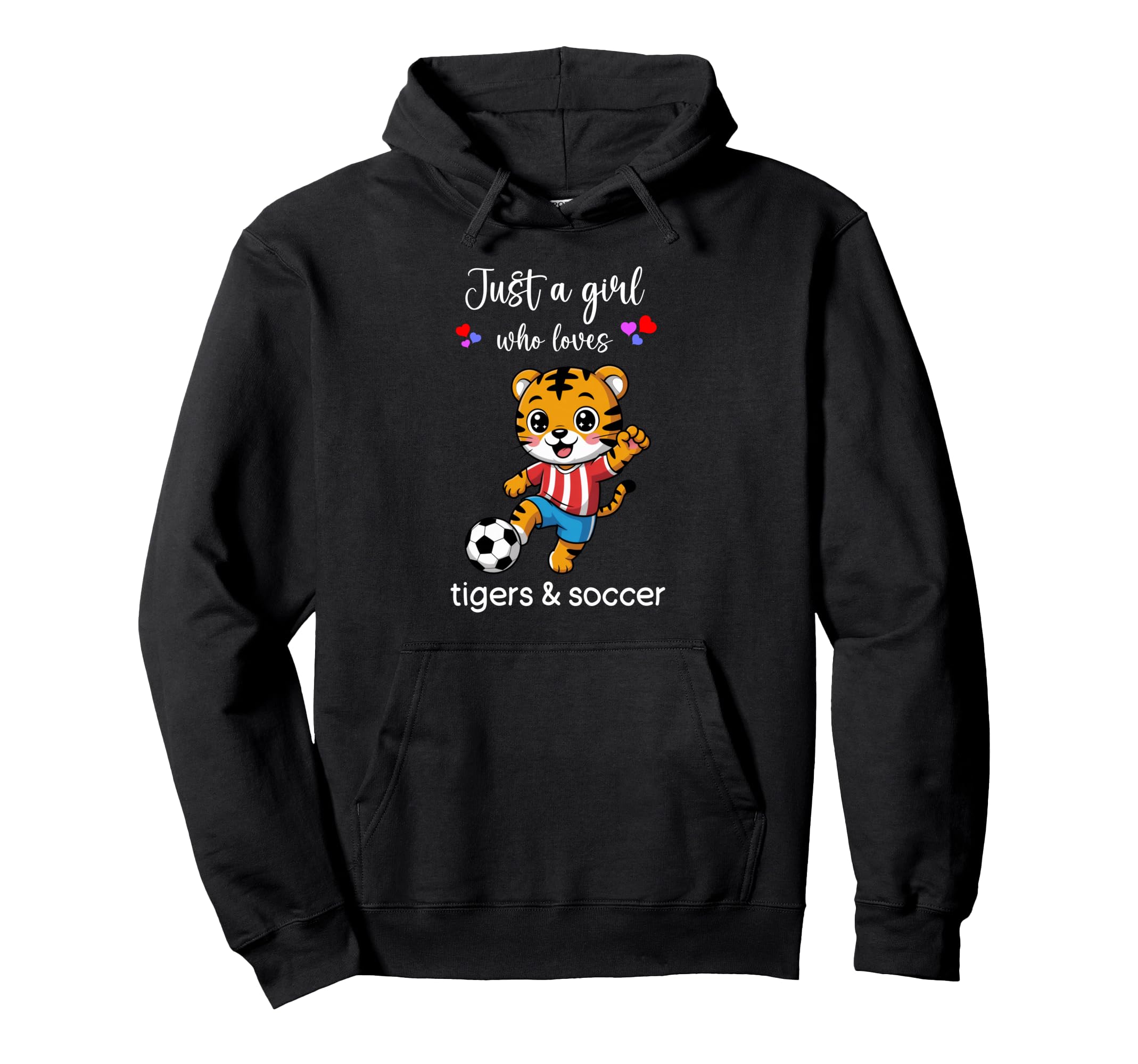 Tiger Soccer Tiger Soccer Hoodie - Custom Art Print for Adults - T-Shirt, Sweatshirt, Hoodie