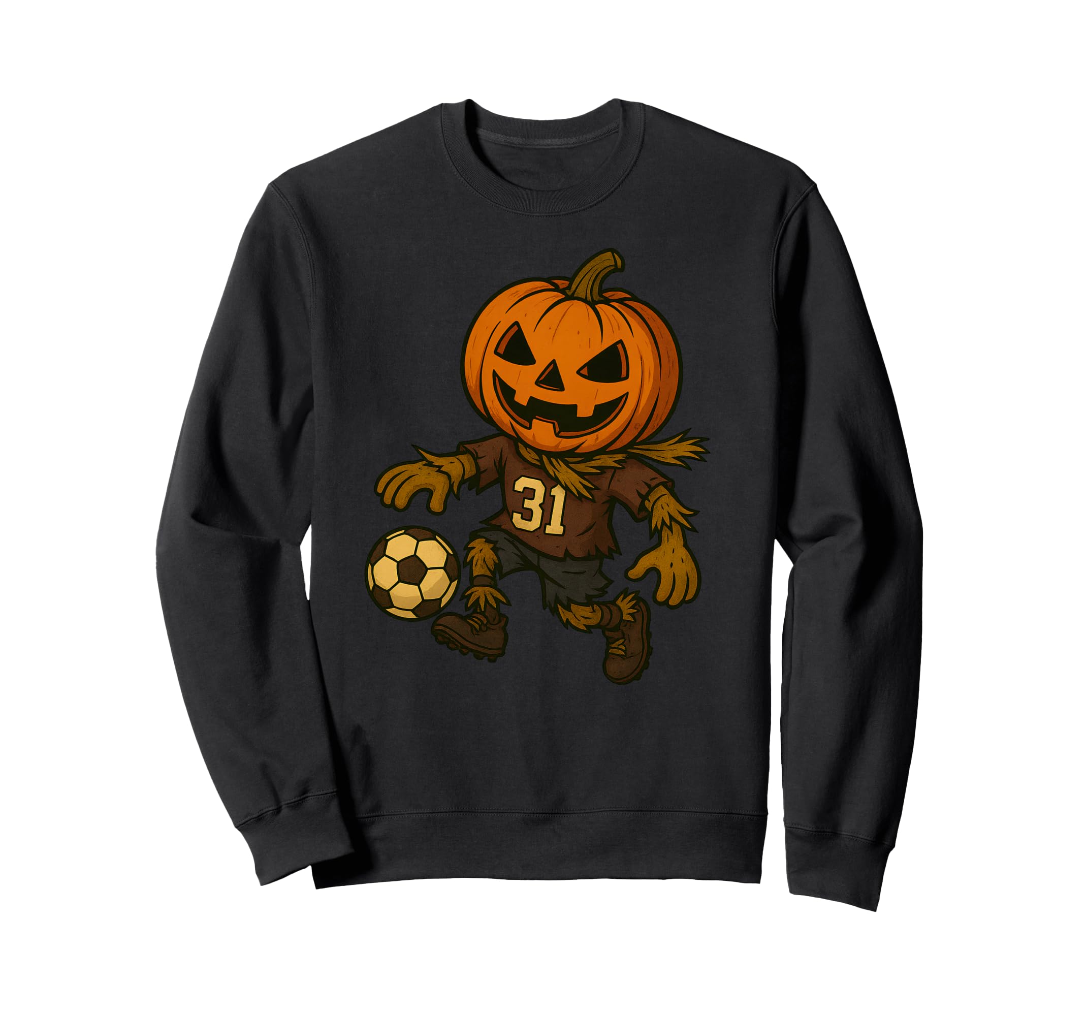 Spooky Soccer Player Halloween Sweatshirt - Custom Art Print Unisex - T-Shirt, Sweatshirt, Hoodie