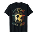 Awesome Since 2018 Soccer Birthday T-Shirt - Minimalist Print for Adults - T-Shirt, Sweatshirt, Hoodie