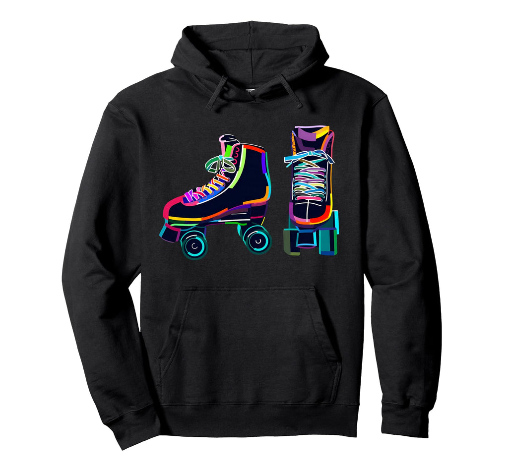 Colourfull Roller Skate Novelty Hoodie - Fun Novelty Design Unisex - T-Shirt, Sweatshirt, Hoodie