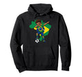 Brazil Soccer Dab Flag Football Hoodie - Graphic Print Men Women - T-Shirt, Sweatshirt, Hoodie