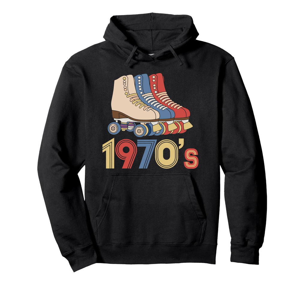 1970S Roller Skating Roller Rink Hoodie - Casual Everyday Wear Men Women - T-Shirt, Sweatshirt, Hoodie