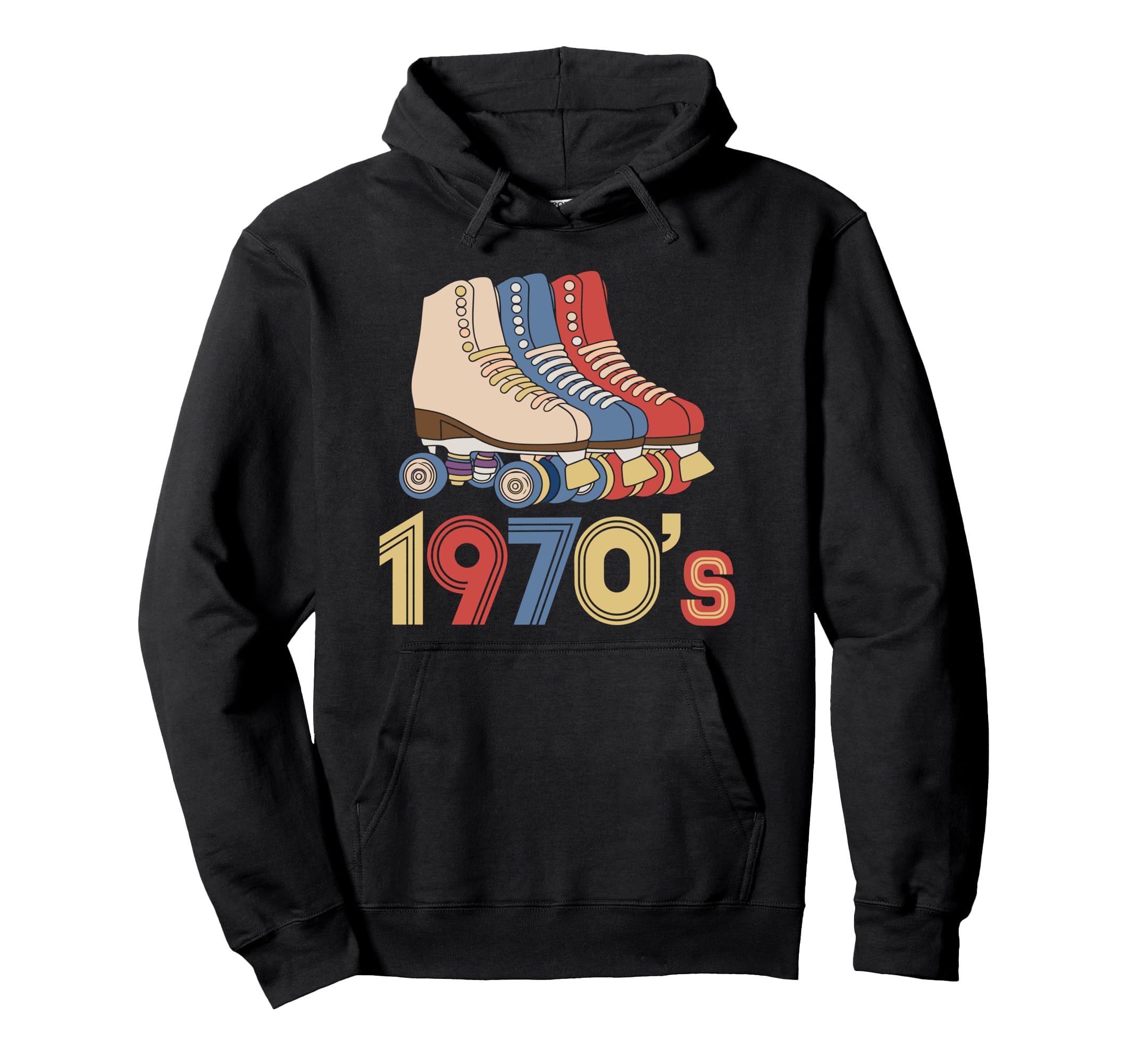 1970S Roller Skating Roller Rink Hoodie - Casual Everyday Wear Men Women - T-Shirt, Sweatshirt, Hoodie