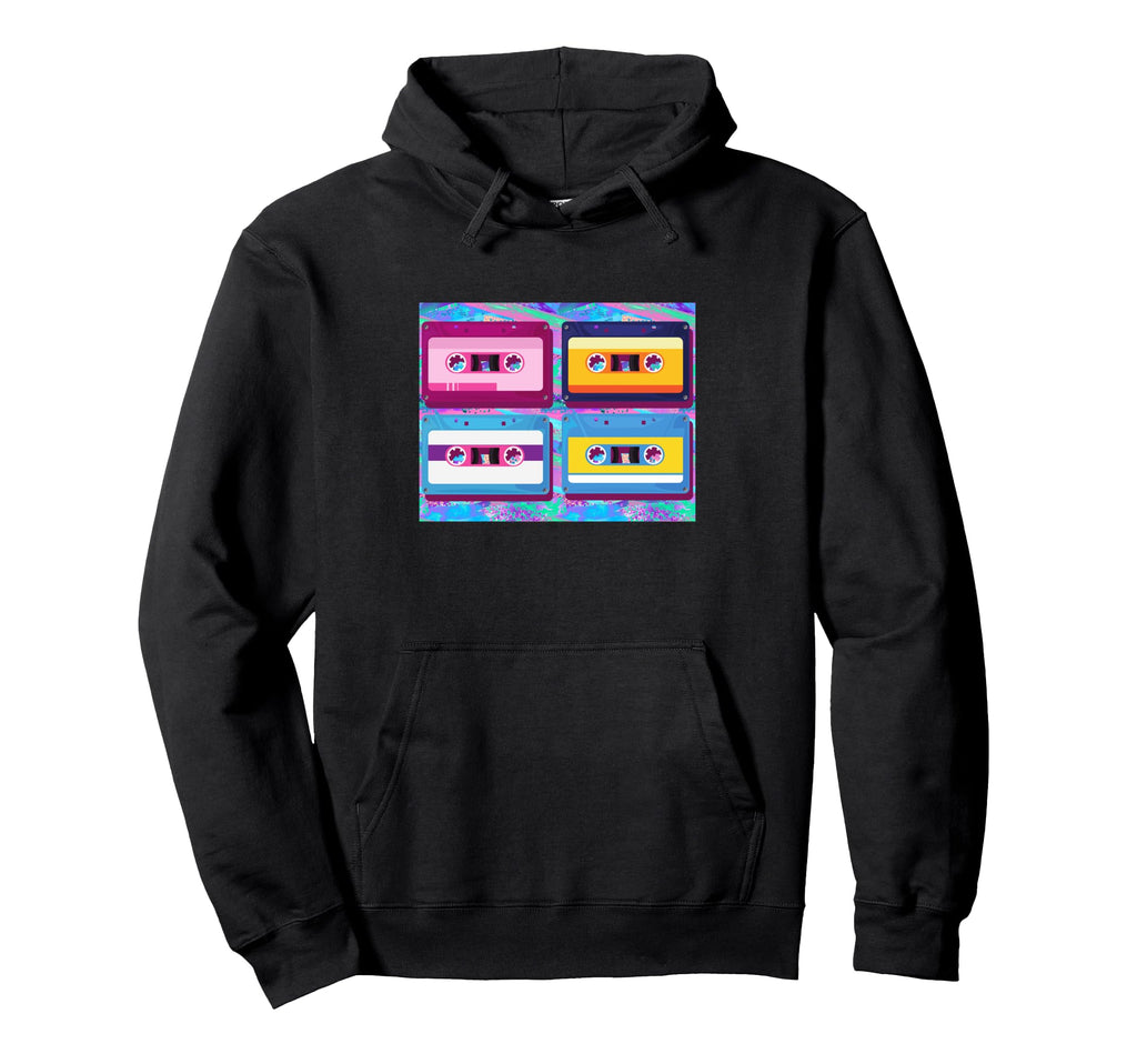 Cassette Mixtape Oldschool 70S 80S 90S Hoodie - Novelty Apparel Men Women - T-Shirt, Sweatshirt, Hoodie