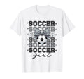 Groovy Soccer Coquette Bow Soccer T-Shirt - Fun Novelty Design Unisex - T-Shirt, Sweatshirt, Hoodie