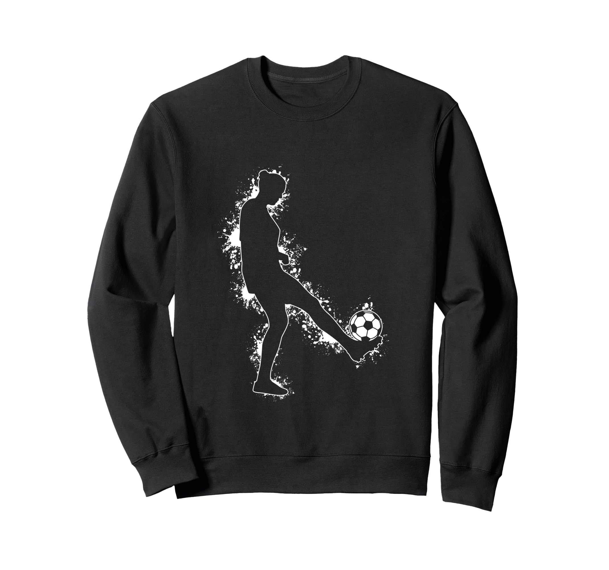 Soccer Silhouette Sweatshirt - Unique Graphic Men Women - T-Shirt, Sweatshirt, Hoodie
