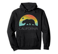 California Bear Beach Cali Pride Surf 70S Hoodie - Minimalist Print Unisex - T-Shirt, Sweatshirt, Hoodie