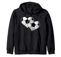 Soccer Hearts Ball Play Sports Gift Love T-Shirt - Novelty Apparel Unisex - T-Shirt, Sweatshirt, Hoodie