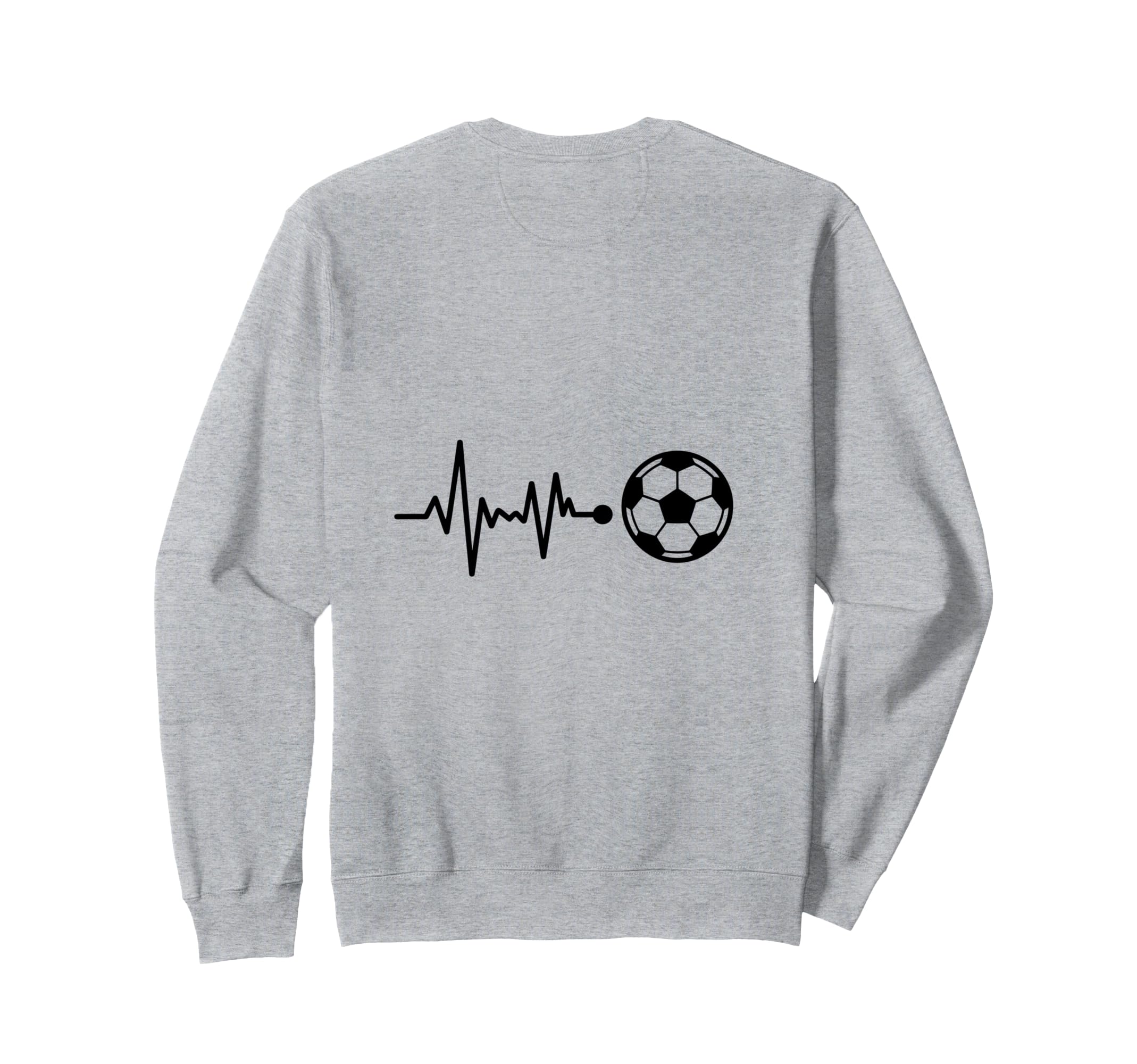 Heartbeat Soccer Ball Passion Sweatshirt - Minimalist Print Men Women - T-Shirt, Sweatshirt, Hoodie