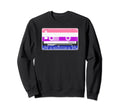 80S 90S Cassette Tape Genderfluid Sweatshirt - Minimalist Print for Adults - T-Shirt, Sweatshirt, Hoodie
