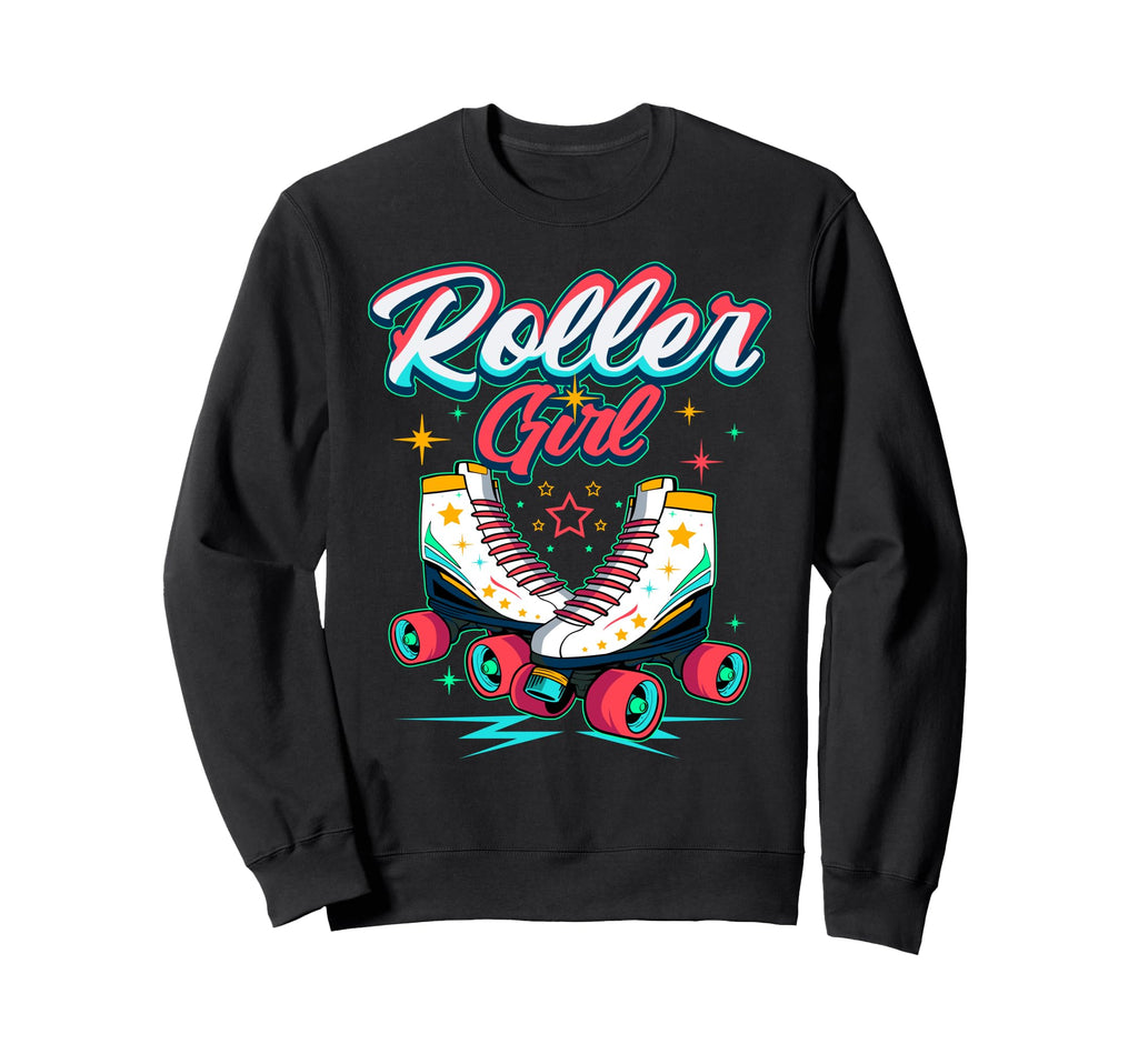 Roller Skating 70S 80S Roller Skate Sweatshirt - Unique Graphic Unisex - T-Shirt, Sweatshirt, Hoodie