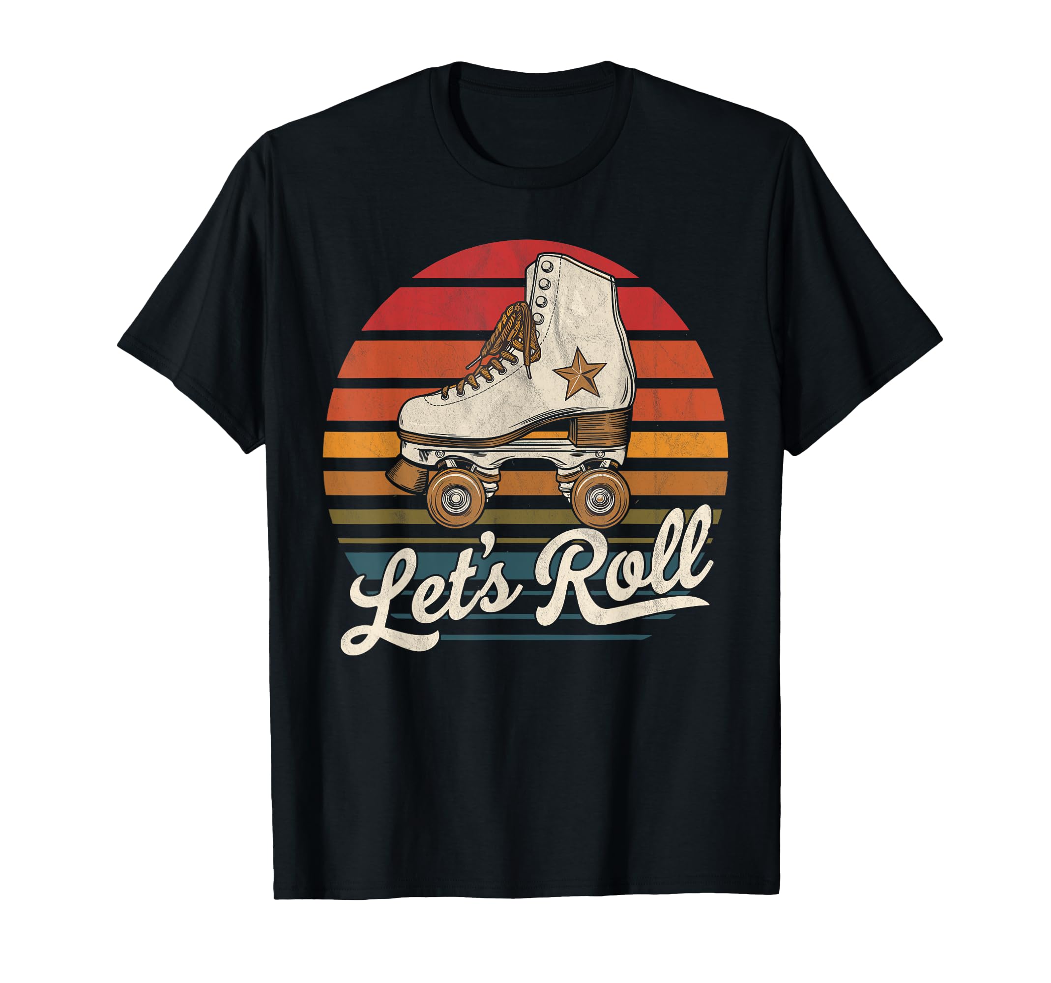 Let S Roll Roller Skating Skater Skate T-Shirt - Graphic Print for Adults - T-Shirt, Sweatshirt, Hoodie