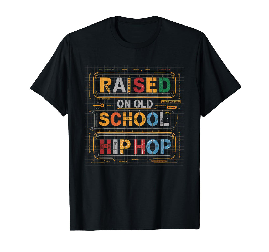 Raised Old School Hip Hop Cassette T-Shirt - Minimalist Print Men Women - T-Shirt, Sweatshirt, Hoodie