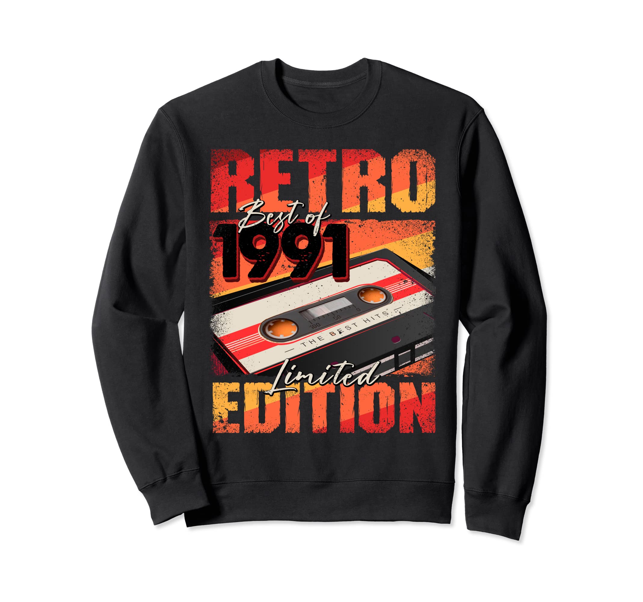 1991 Best 1991 Cassette Tape Sweatshirt - Aesthetic Graphic for Adults - T-Shirt, Sweatshirt, Hoodie