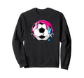Soccer Ball Player Coach Ball Drip Sweatshirt - Custom Art Print for Adults - T-Shirt, Sweatshirt, Hoodie
