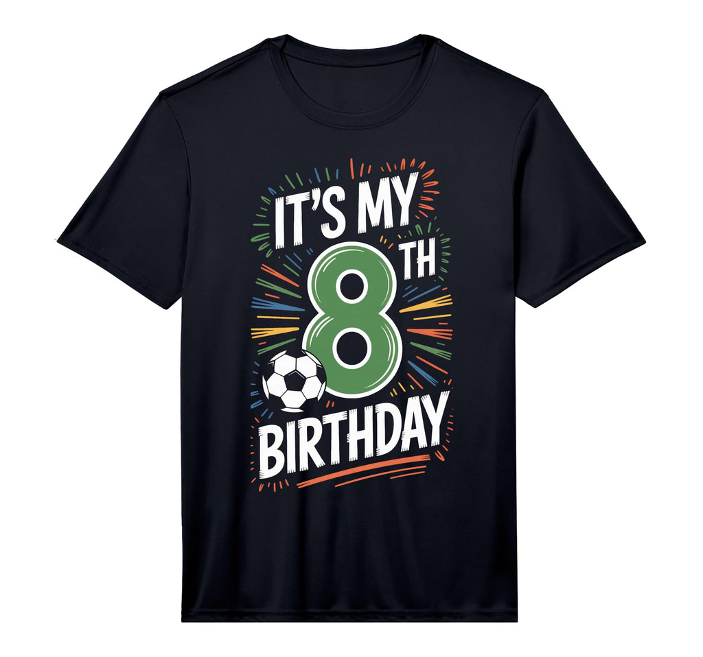 Happy 8Th Birthday Soccer Enthusiast Its T-Shirt - Graphic Print Men Women - T-Shirt, Sweatshirt, Hoodie