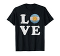 Love Argentina Flag Soccer Ball T-Shirt - Minimalist Print Unisex - T-Shirt, Sweatshirt, Hoodie