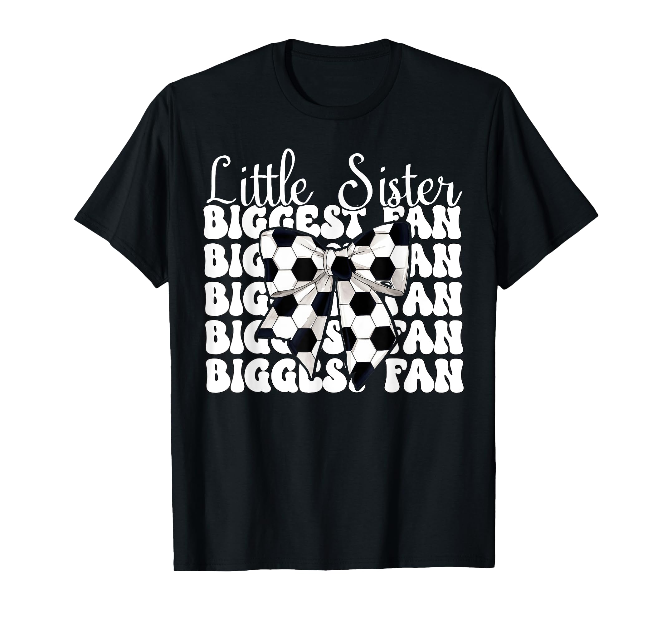 Soccer Sister Coquette Little Sister T-Shirt - Custom Art Print for Adults - T-Shirt, Sweatshirt, Hoodie