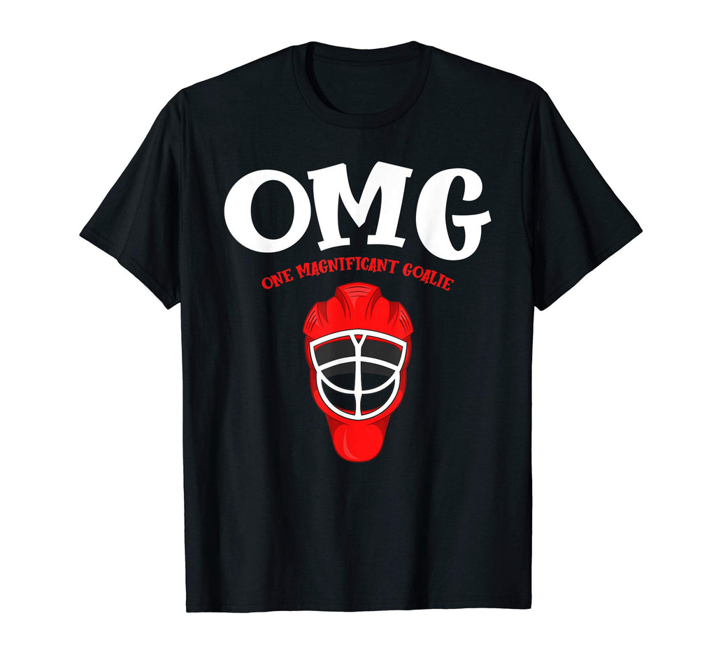 Omg One Magnificent Goalie Ice Hockey T-Shirt - Minimalist Print Unisex - T-Shirt, Sweatshirt, Hoodie