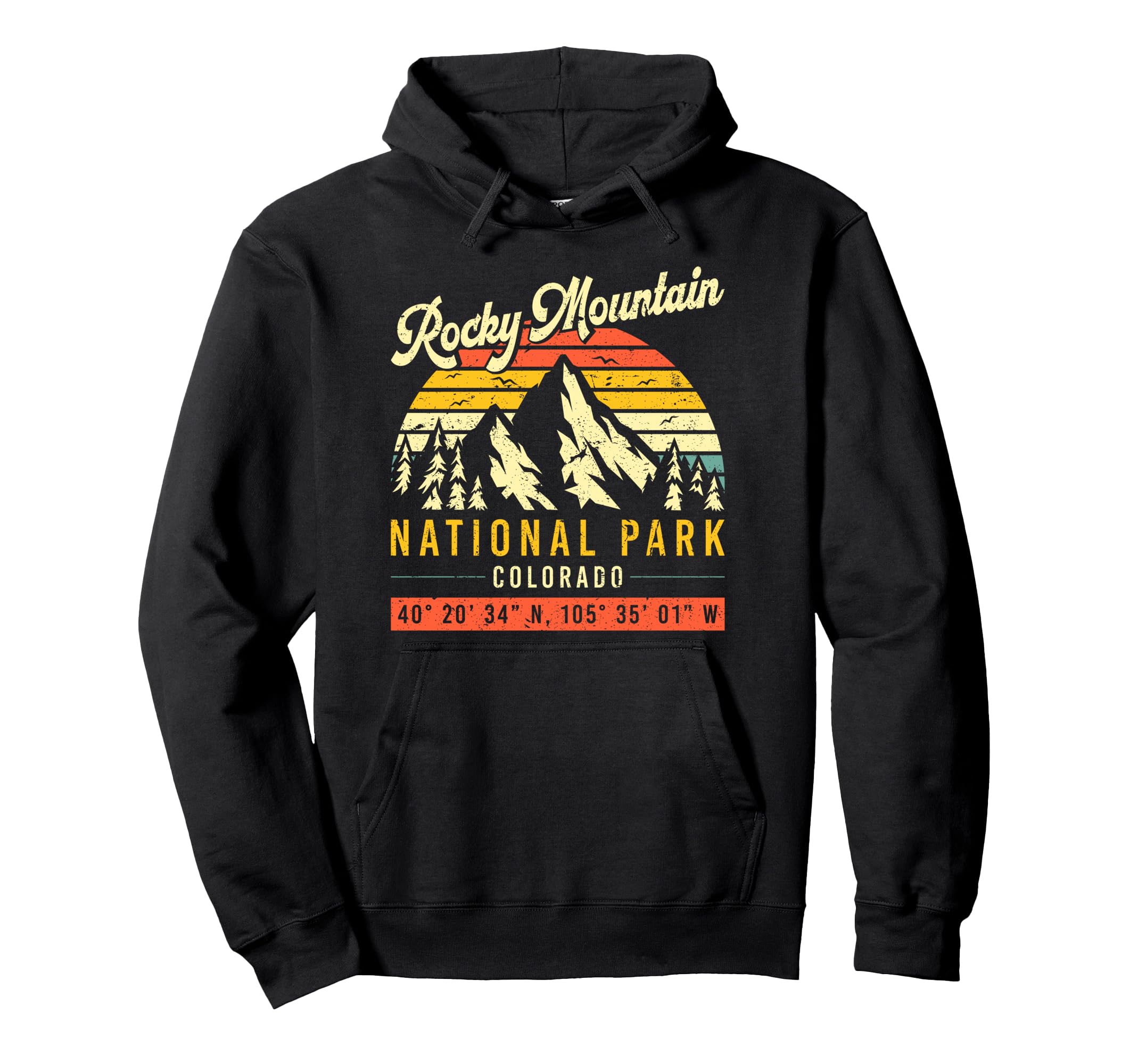 Rocky Mountains Colorado National Park Hoodie - Streetwear Style Men Women - T-Shirt, Sweatshirt, Hoodie