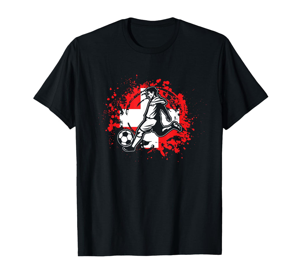 Switzerland Football Swiss Soccer T-Shirt - Aesthetic Graphic for Adults - T-Shirt, Sweatshirt, Hoodie