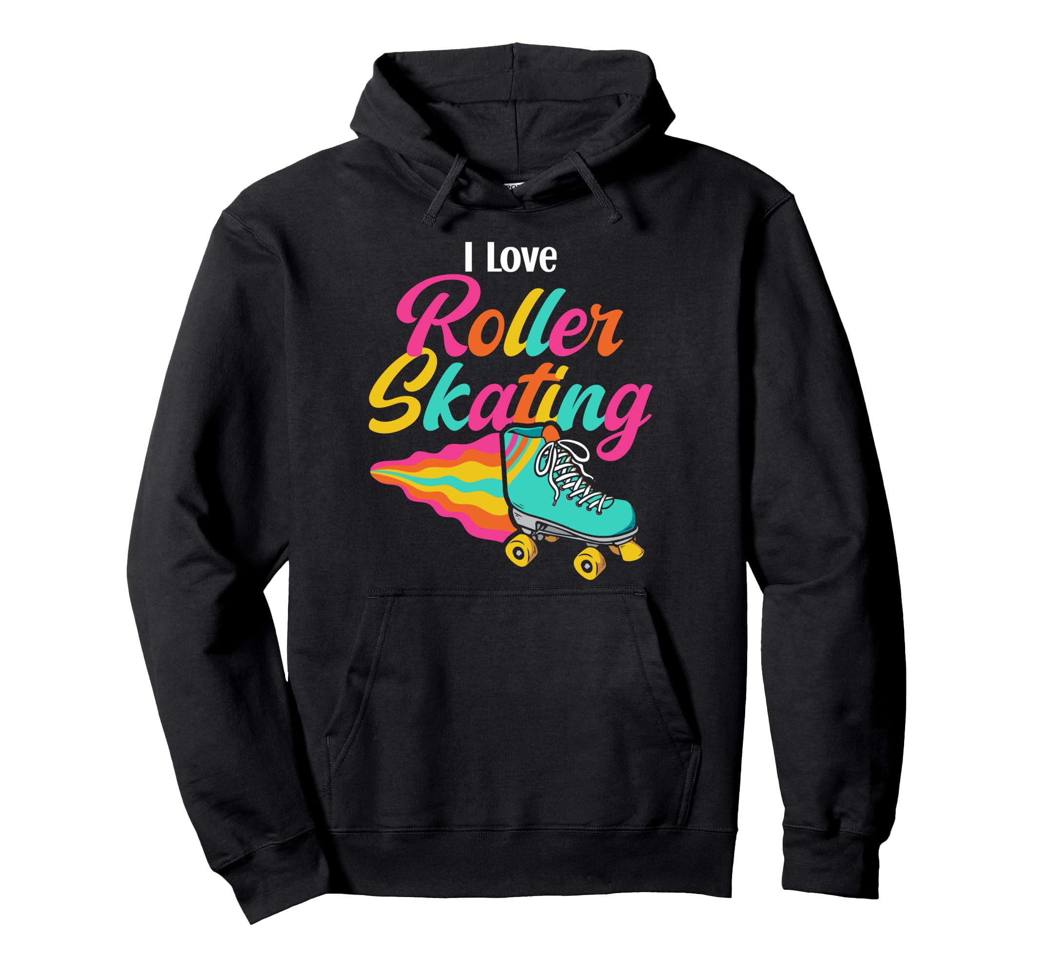 Roller Skating Skate 1970S I Love Roller Hoodie - Fun Novelty Design Unisex - T-Shirt, Sweatshirt, Hoodie