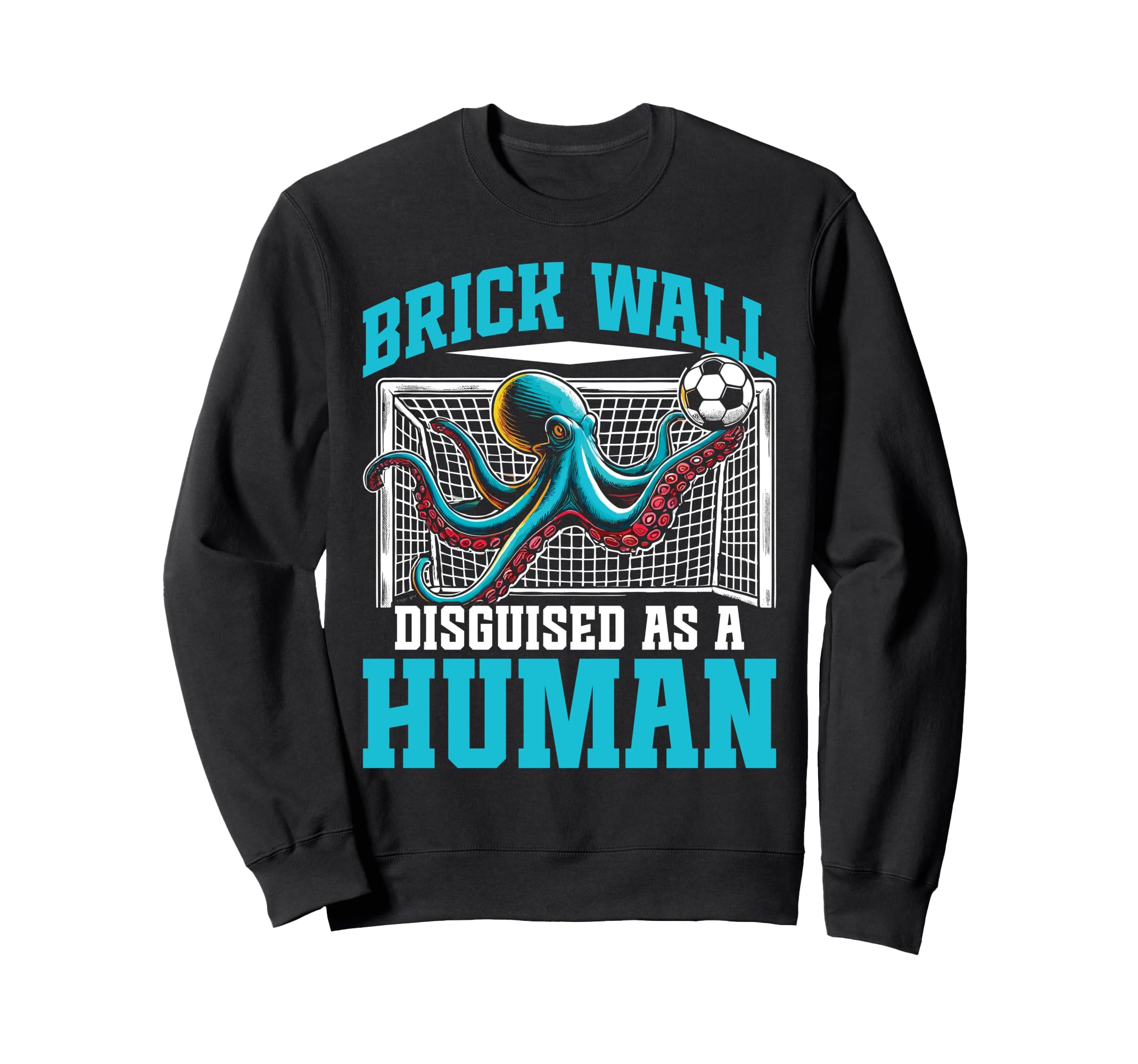 Funny Soccer Player Octopus Sweatshirt - Custom Art Print for Adults - T-Shirt, Sweatshirt, Hoodie